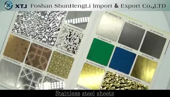 201 304 316 Grade Stainless Steel 8K Mirror No. 4 Brushed Grade Decorative Panel Stainless Steel Sheet and Plate 